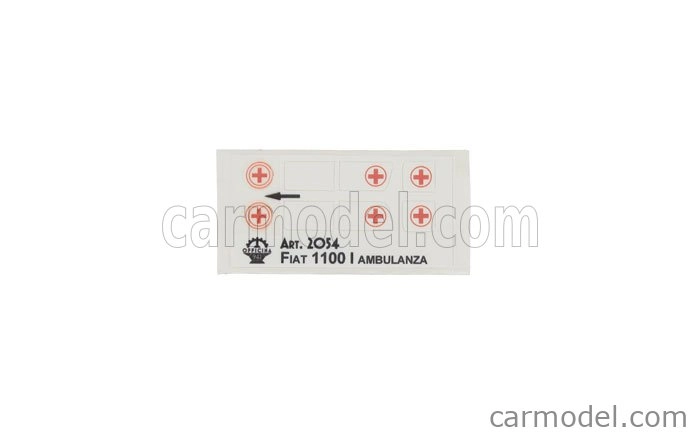 Officina-942 Fiat 1100 Garavini Ambulanza - Ambulance 1954 1:76 Grey
