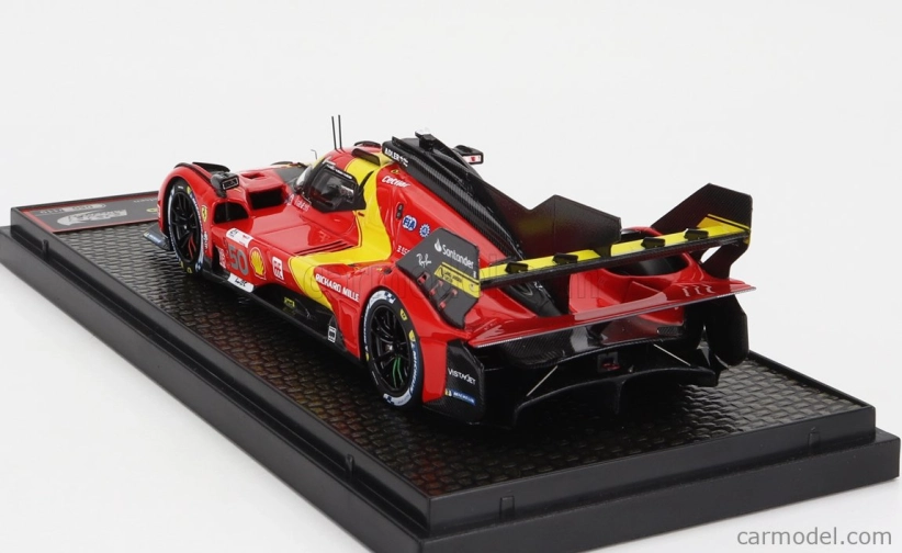 Bbr-models Ferrari 499p 3.0l Turbo V6 Team Ferrari Af Corse N 50 5. 24h Le Mans (pole position) 2023 Antonio Fuoco - Miguel Molina - Nicklas Nielsen 1:43 Červená Žltá Čierna