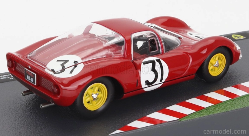 Edicola Ferrari Dino 166p Coupe N 31 1000km Nurburgring 1965 Lorenzo Bandini - Nino Vaccarella 1:43 Červená