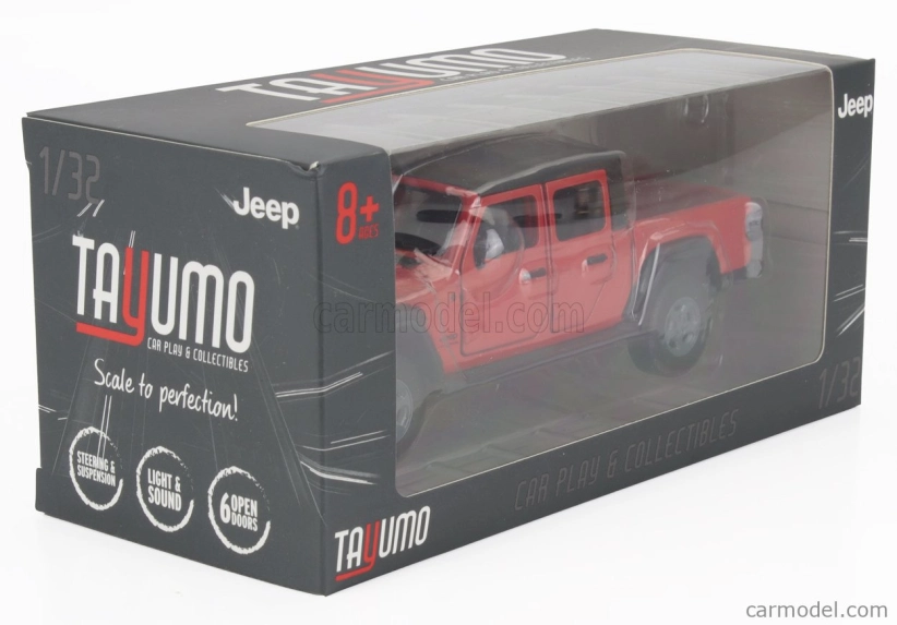 Tayumo Jeep Gladiator Pick-up 2020 1:32 Červená čierna