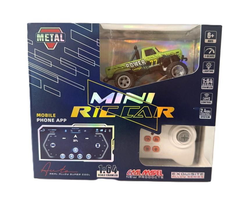 RC Monster Truck kovový s přívěsem 1:64 RTR LED Tempomat 2,4GHz