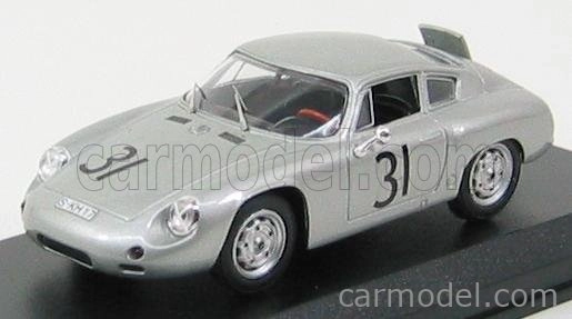 Najlepší model Porsche 1600gs Abarth N 31 Nurburgring 1960 Greger - Linge 1:43 Strieborná
