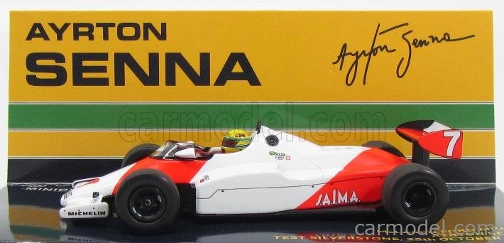 Minichamps Mclaren F1 Mp4/1c Ford N 7 Silverstone Gp 1983 A.senna 1:43 Bielo-červená