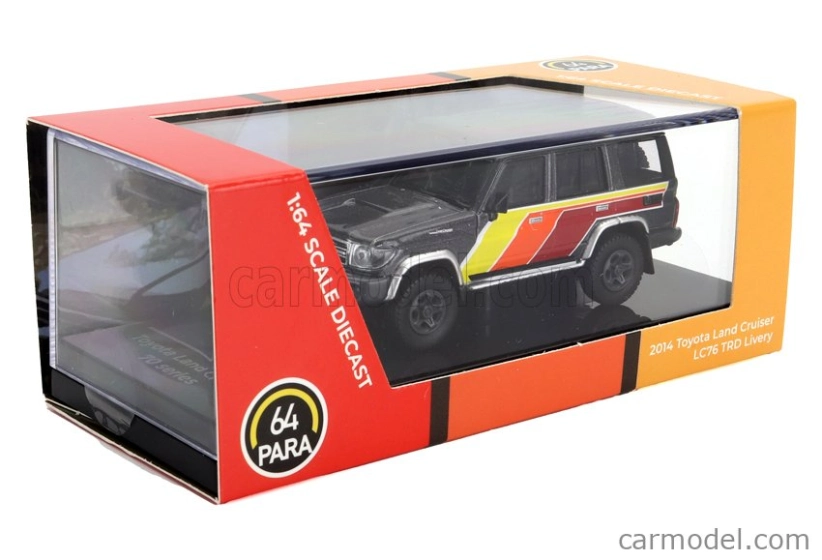 Paragon-models Toyota Land Cruiser Lc76 Trd Rhd 2014 1:64 Šedá Červená Oranžová Žlutá