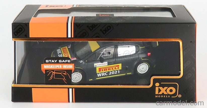 Ixo-models Citroen C3 Wrc N 20 Rally Sardegna Taliansko 2020 P.solberg - A.mikkelsen 1:43 Matt Black