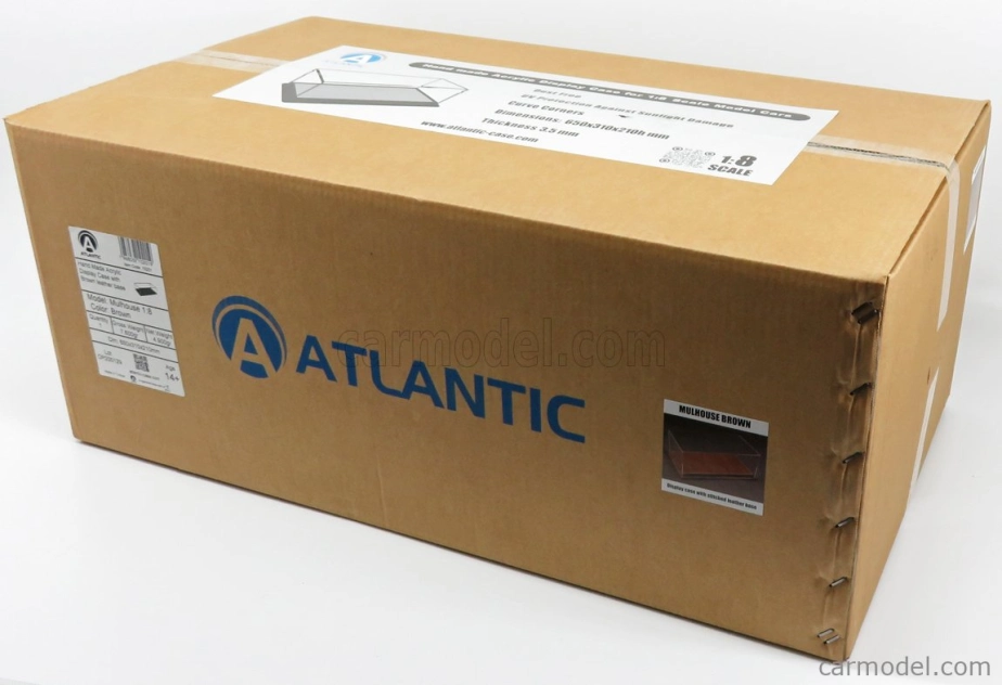 Atlantic Vetrina display box Molhouse Base In Pelle Marrone - Leather Base Brown - Lungh.lenght Cm 65.0 X Largh.width Cm 31.0 X Alt.height Cm 21.5 (altezza Interna Cm 19.0) 1:8 Plastový Displej