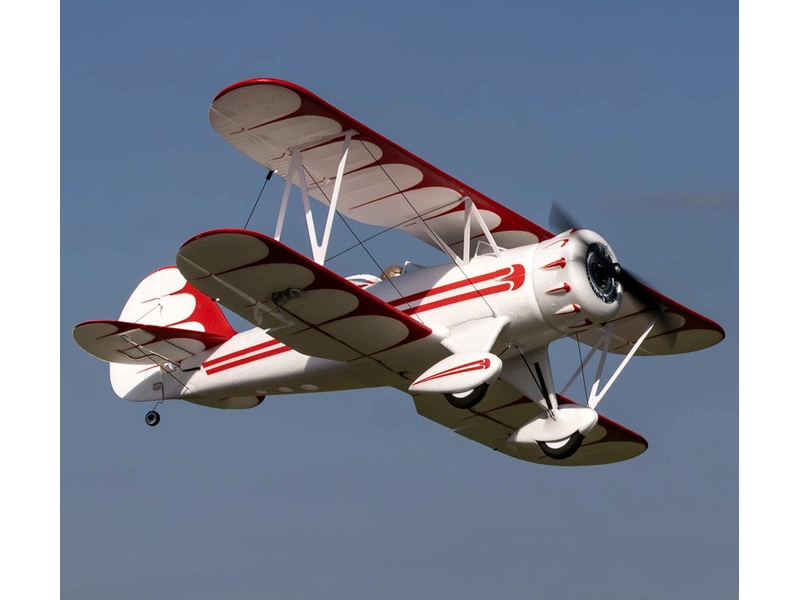 RC letadlo E-flite Waco 0.55m SAFE Select BNF Basic bílé