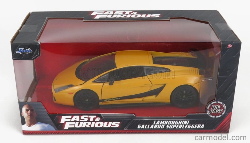Jada Lamborghini Gallardo Superleggera 2007 - Fast & Furious 1:24 Žlutá