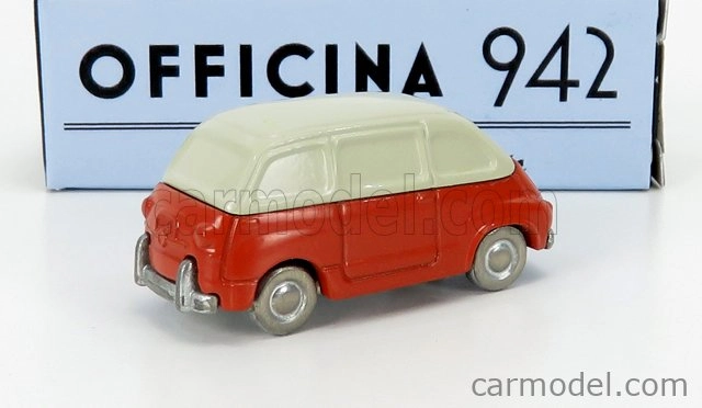Officina-942 Fiat 600 Multipla 1956 1:76 Červená krémová