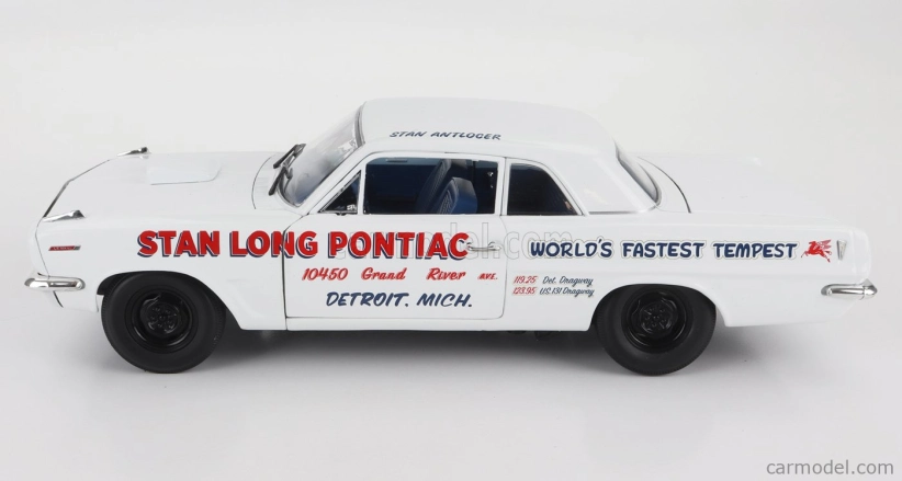 Highway61 Pontiac Tempest Stan Long Pontiac Detroit Michigan 1963 1:18 Bílá