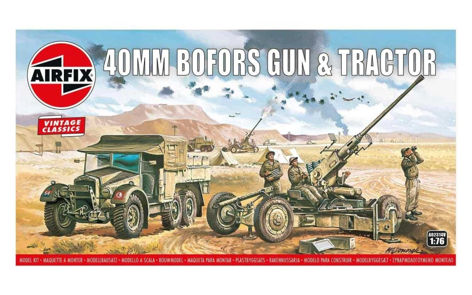Airfix Bofors 40 mm kanón, Tractor (1:76) (Vintage)