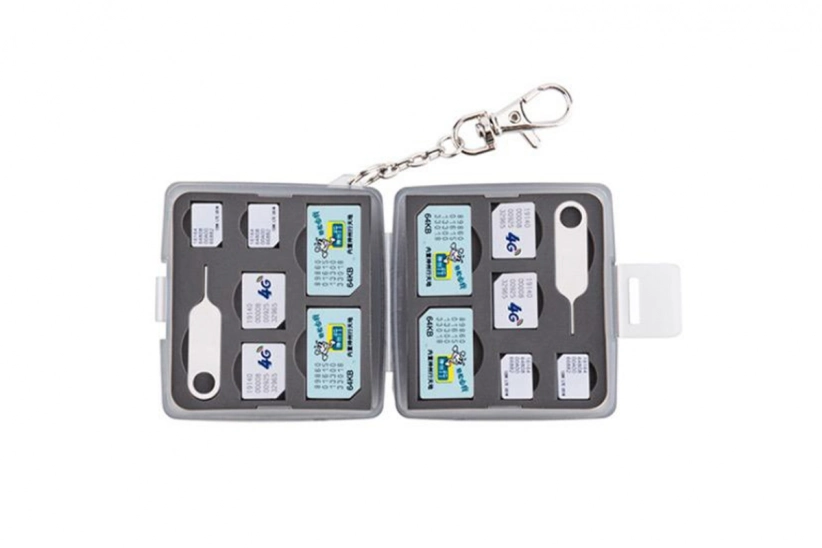 Úložný box na karty SIM JJC (4 SIM, 4 Micro SIM, 4 Nano SIM)