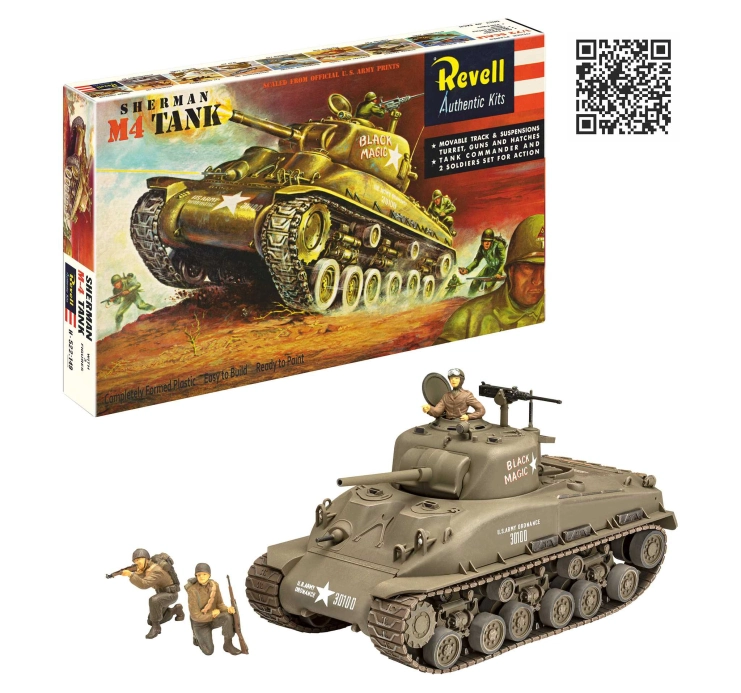Plastic ModelKit tank 03369 - M4 Sherman - 75 Years Plastic Modelbuilding (1:40)