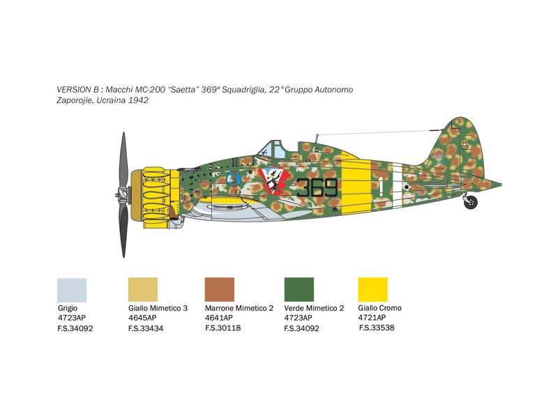 Italeri Macchi Mc.200 1a serie (1:48)