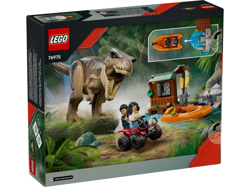 LEGO Jurský svet - T-rex a útek z rieky