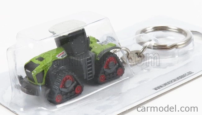 Universal hobbies Claas Portachiavi - Xerion 5000 Tractor Doppio Cingolato 2020 1:87 Zelená