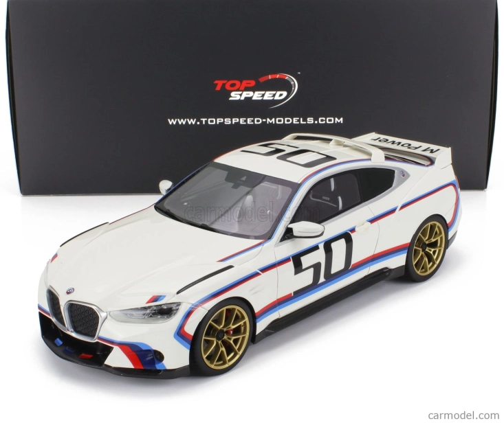 Truescale BMW 3.0 Csl Coupe Team Bmw Motorsport N 50 Jahre M Power 2022 1:18 Biela