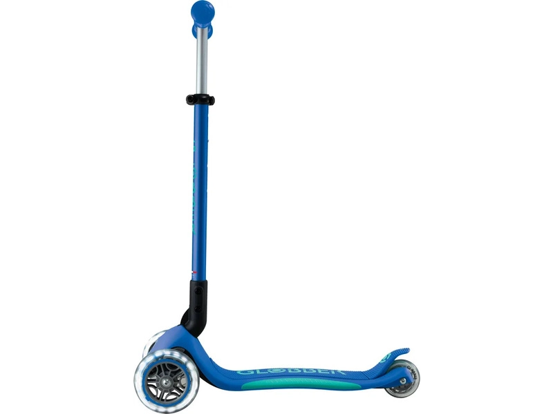 Globber - Koloběžka Primo Plus Lights V2 skládací Blue/Emerald Green