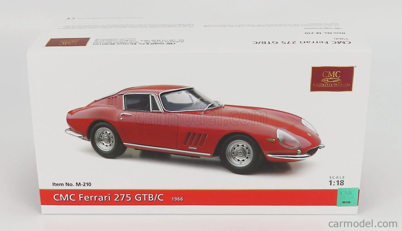 Cmc Ferrari 275 Gtb/c Coupe 1966 1:18 Červená