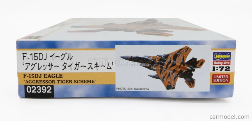 Hasegawa Mcdonnel douglas F-15dj Eagle Aggressor Tiger Scheme Military Airplane 1988 1:72 /