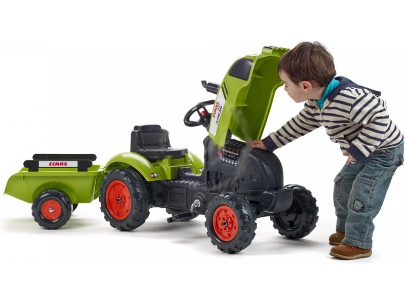 FALK – Šliapací traktor Claas Arion 410 s vlečkou