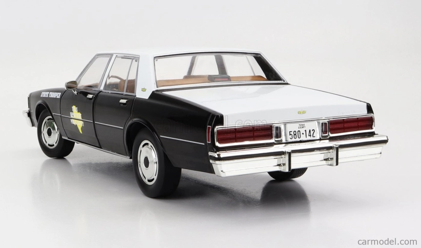 Greenlight Chevrolet Caprice Texas Police Department 1987 1:18 Černá Bílá