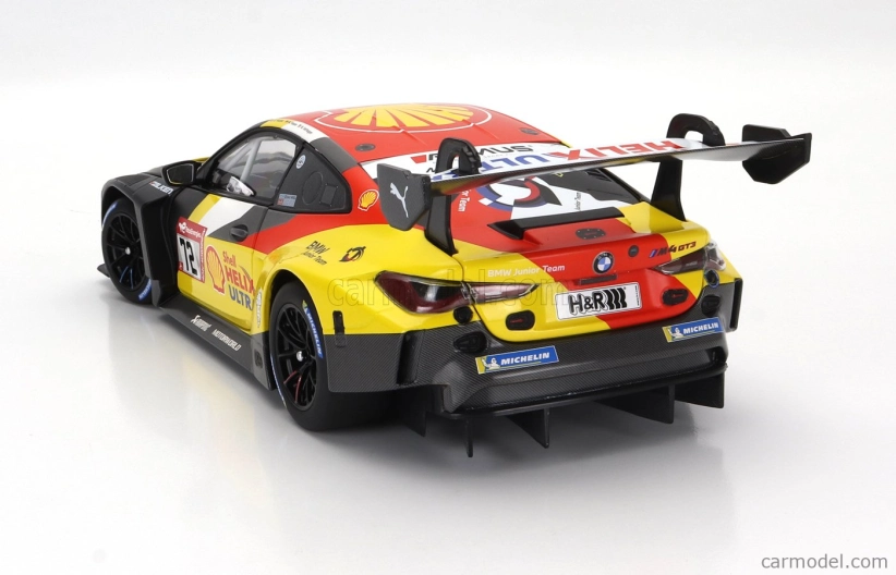 Minichamps BMW radu 4 M4 Gt3 Team Bmw Junior N 72 24h Nurburgring 2023 Dan Harper - Max Hesse - Neil Verhagen 1:18 čierna žltá červená