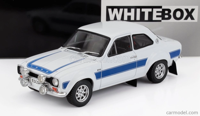 Whitebox Ford england Escort Mki Rs 2000 1973 1:24 Bílá Modrá