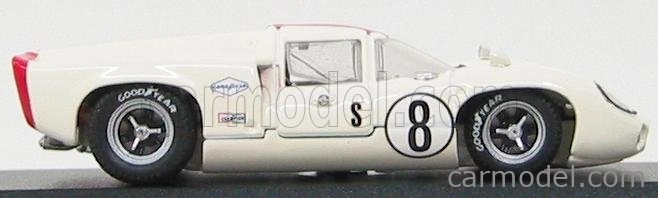 Najlepší model Lola T70 Coupe N 8 Sebring 1968 L.motschenbacher 1:43 Biela červená