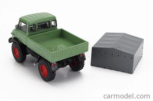 Schuco Mercedes benz Unimog U406 Truck 1966 1:64 Zelená Šedá