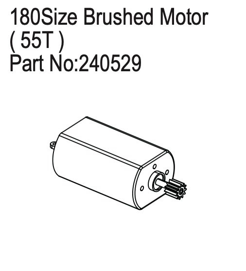 HBP240529 - 180 Size Brushed Motor, 55T