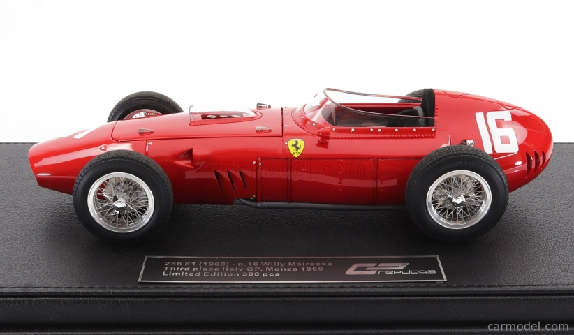 Gp-repliky Ferrari F1 246 Scuderia Ferrari N 16 3. Monza Gp Taliansko 1960 Willy Mairesse 1:18 Červená