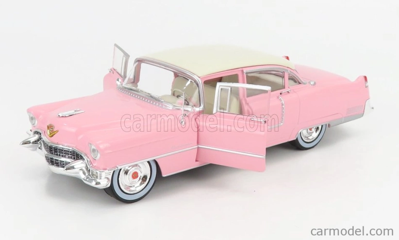 Greenlight Cadillac Fleetwood Series 60 1955 1:24 Ružová biela