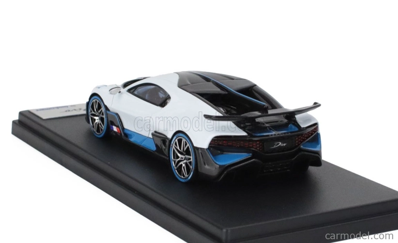 Looksmart Bugatti Divo 2018 1:43 Křemenná Bílá Lesklá