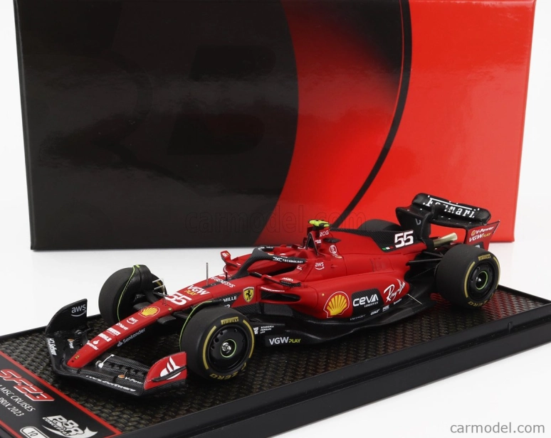 Bbr-models Ferrari F1 Sf-23 Team Scuderia Ferrari N 55 Belgium Gp 2023 Carlos Sainz 1:43 Červená čierna