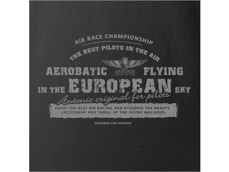 Antonio pánské tričko Aerobatica černé XXL