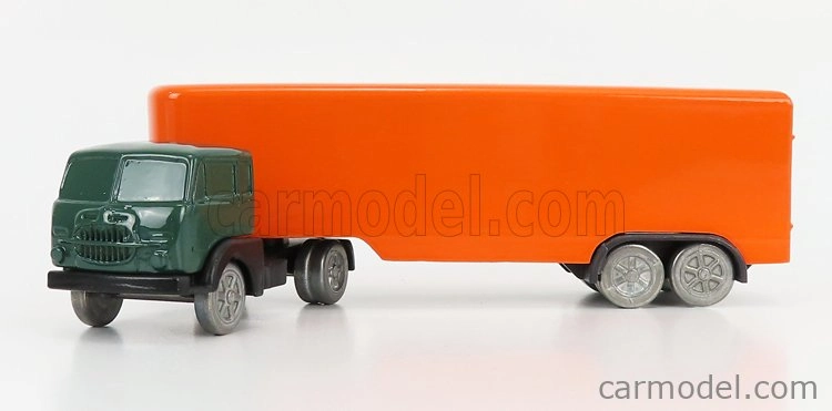 Officina-942 Fiat 682 T2 Truck Semirimorchio Furgonato 1955 1:76 Zelená oranžová