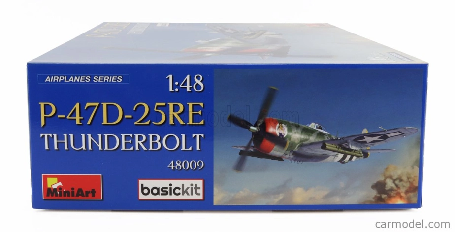 Miniart Republic aviation P-47d 25re Military Airplane 1942 1:48 /