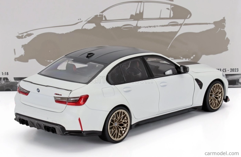 Minichamps BMW radu 3 M3 Cs 2023 1:18 biela