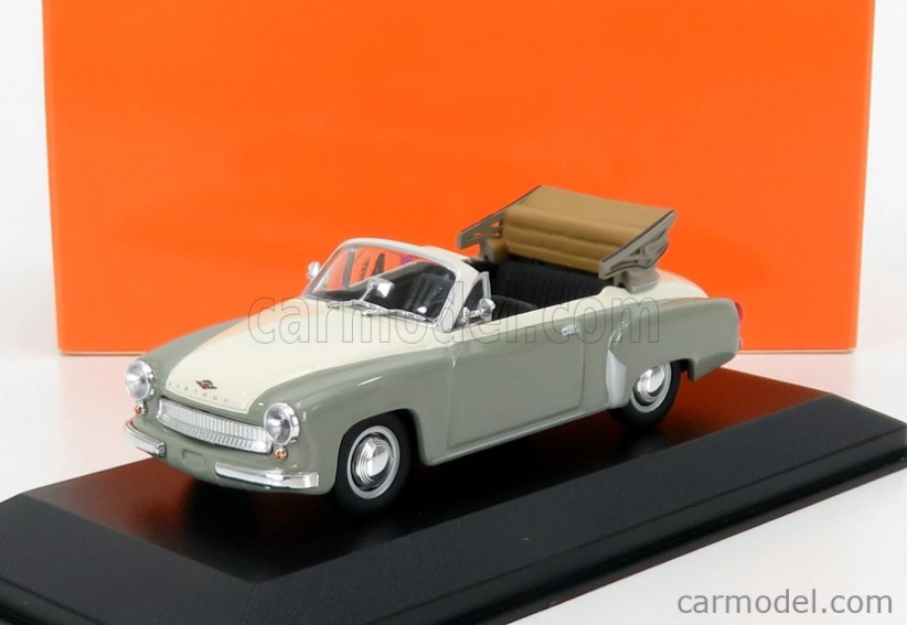 Minichamps Wartburg A311 Cabriolet 1958 1:43 sivá biela