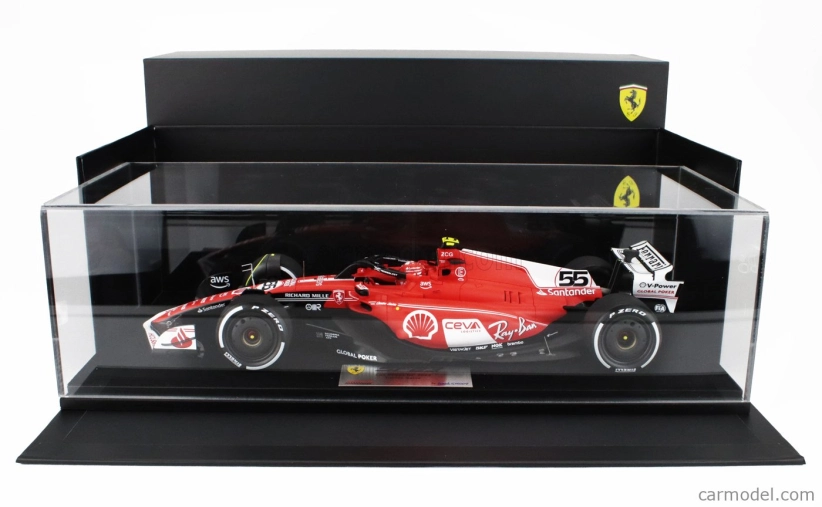 Looksmart Ferrari F1  Sf-23 Team Scuderia Ferrari N 55 Usa Las Vegas Gp 2023 Carlos Sainz 1:18 Červená Bílá Černá