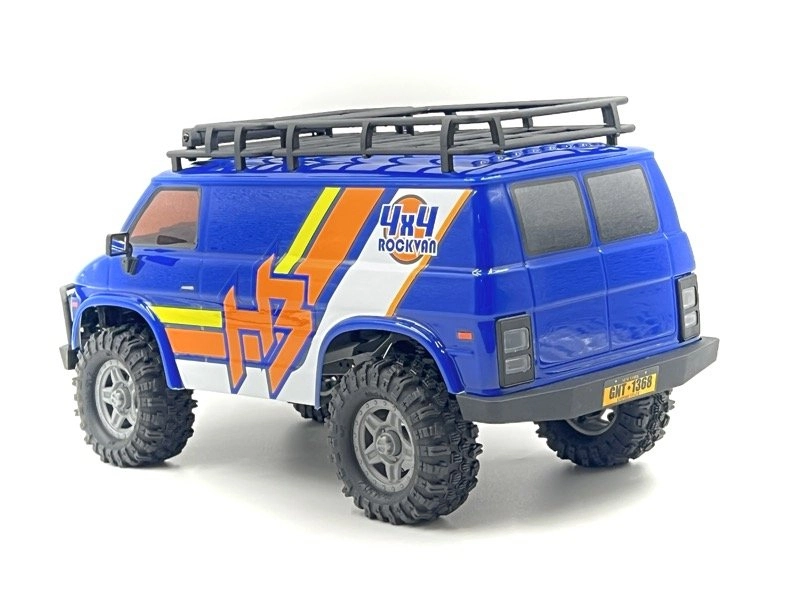 Mini Crawler Hobby Plus / Absima CR-18P EVO-V2 Rock Van 1:18 RTR - modrý