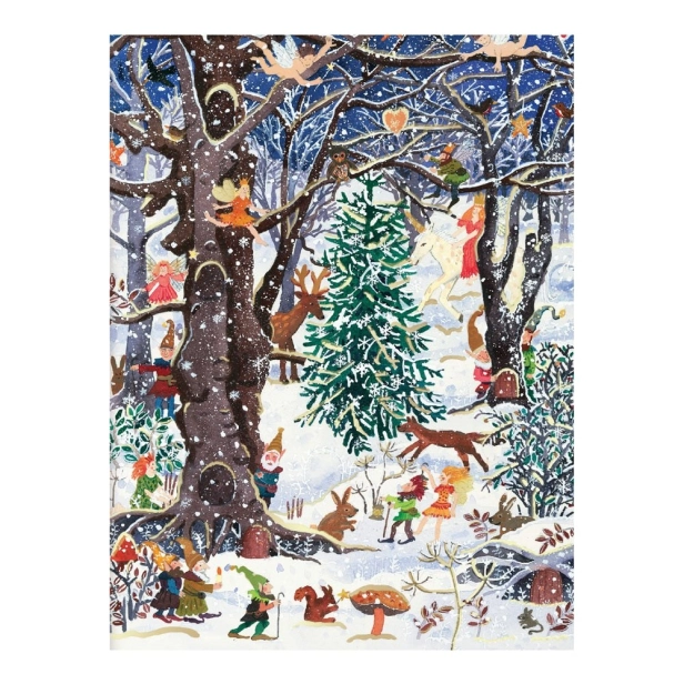 Galison Adventné lesné pohľadnice 10 ks