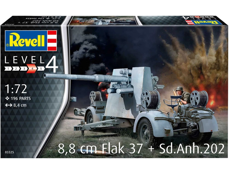 Revell Flak 37 88 mm, Sd.Anh.202 (1:72)