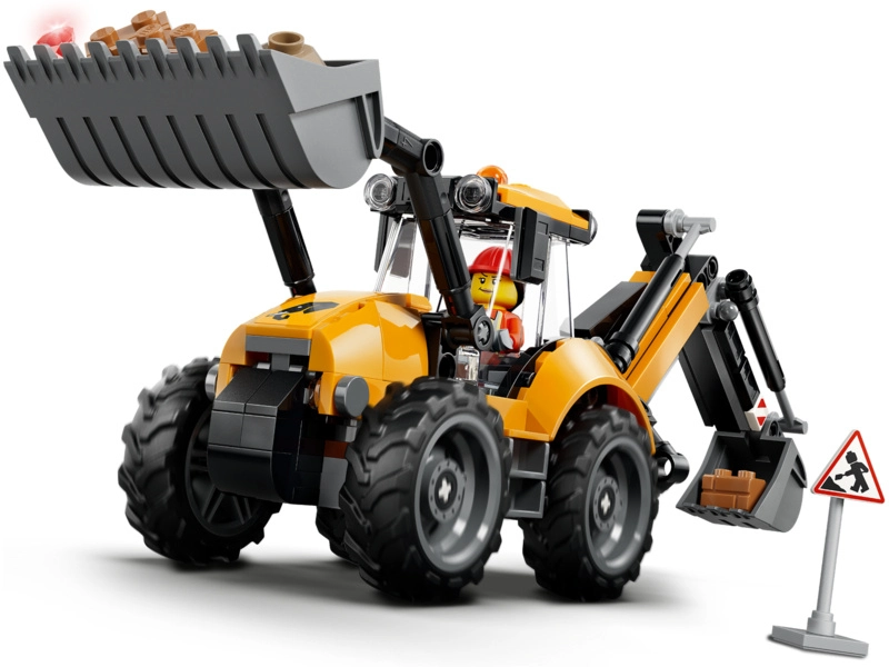 LEGO City - Žltý nakladač s rýpadlom