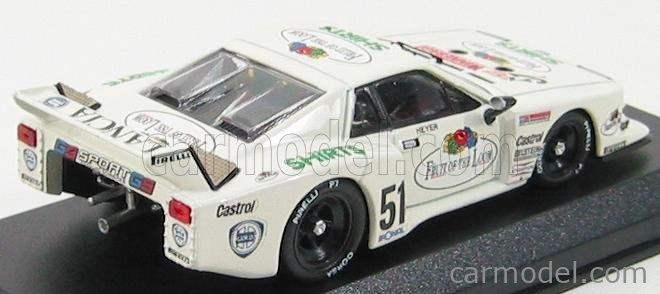 Najlepší model Lancia Beta Montecarlo N 51 Zolder 1980 H.heyer 1:43 White