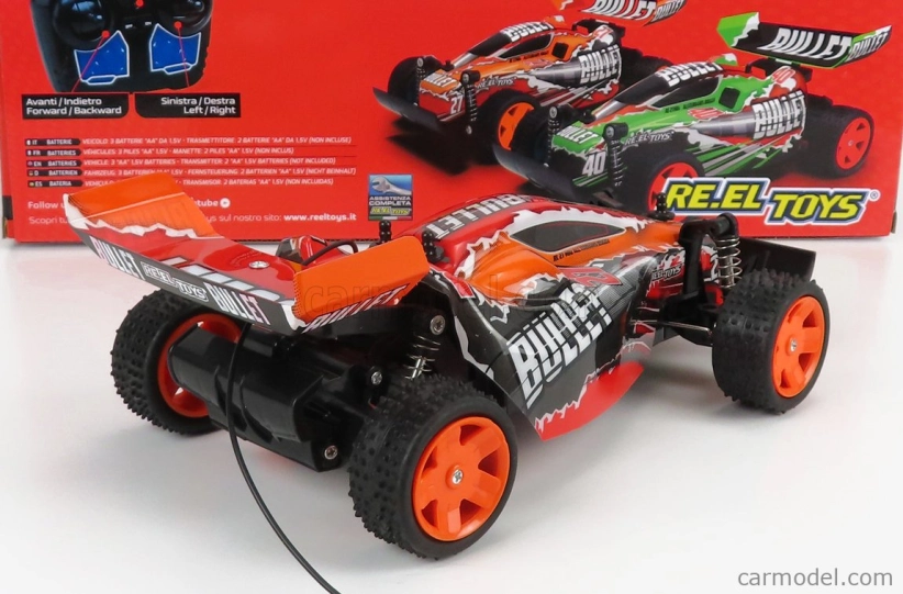 Re-el toys Buggy Bullet R/c N 27 Racing 2000 1:18 oranžová čierna