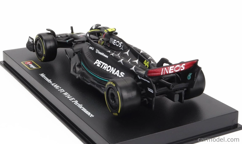 Bburago Mercedes gp F1 W14 Team Mercedes-amg Petronas F1 N 44 1:43, černá