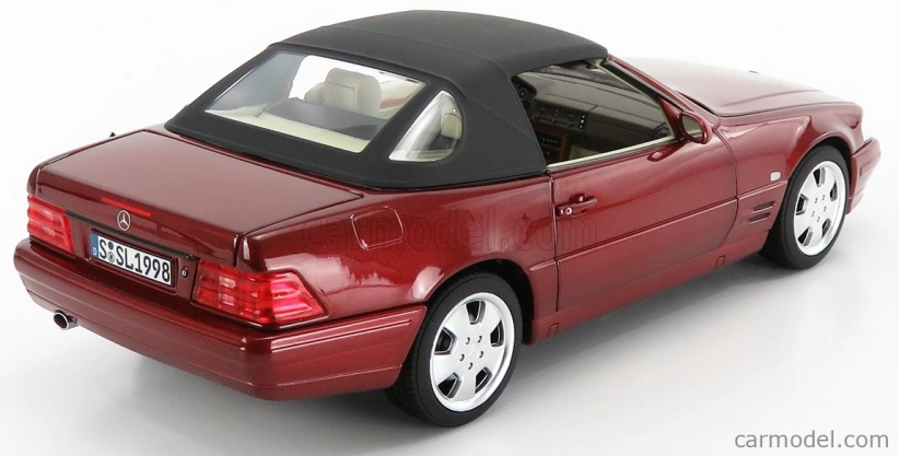 Red Sl500 R129 Norev Mercedes benz Sl-class Sl500 (r129) Spider Hard-top 1998 1:18 Red ...