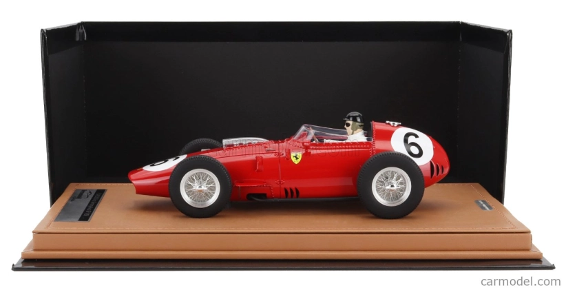 Tecnomodel Ferrari F1  Dino 246/256 Team Scuderia Ferrari N 6 2nd Avus Germany Gp (with Pilot Figure) 1959 Daniel Gurney 1:18 Red